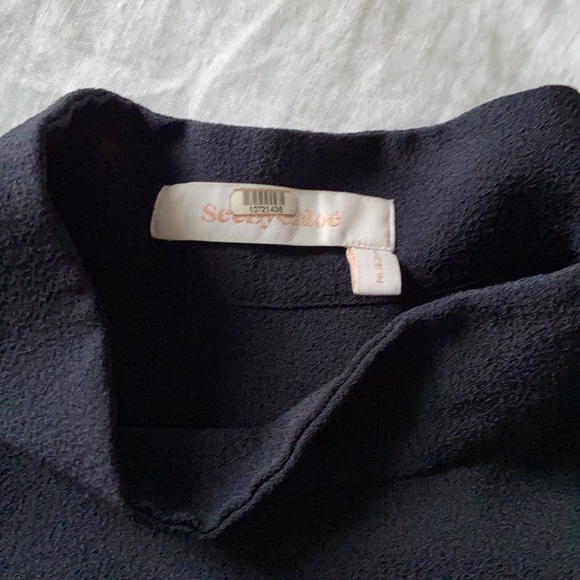 See By Chloe Navy Dress with Lace Detail - Picture 3 of 6